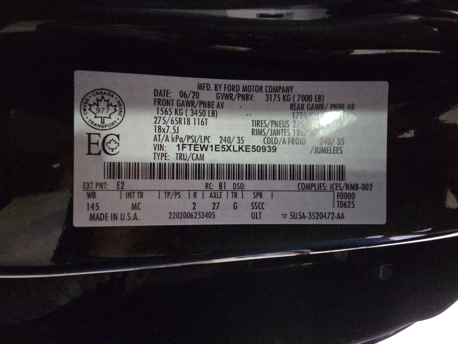 2020 Ford F-150 XLT AWD