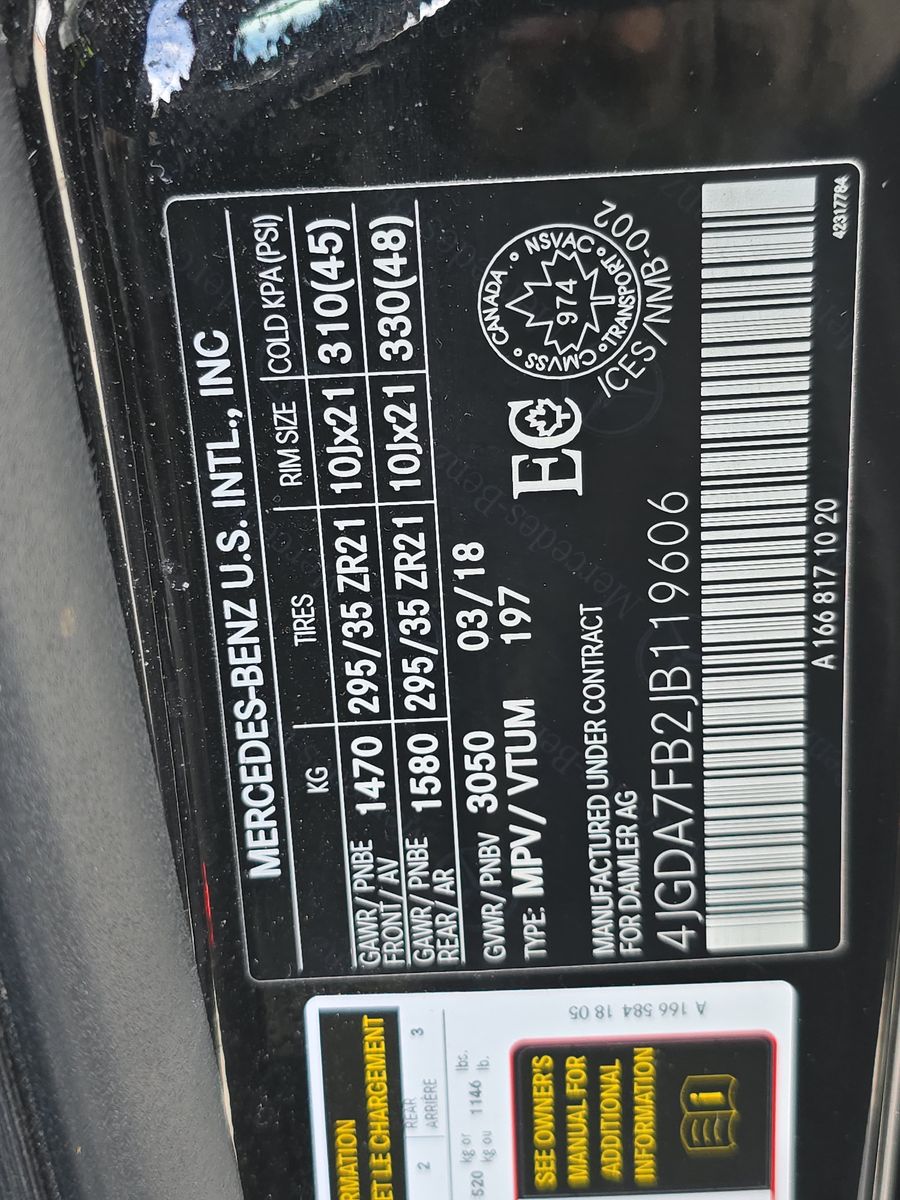 2018 Mercedes-Benz GLE AMG GLE 63 S AWD