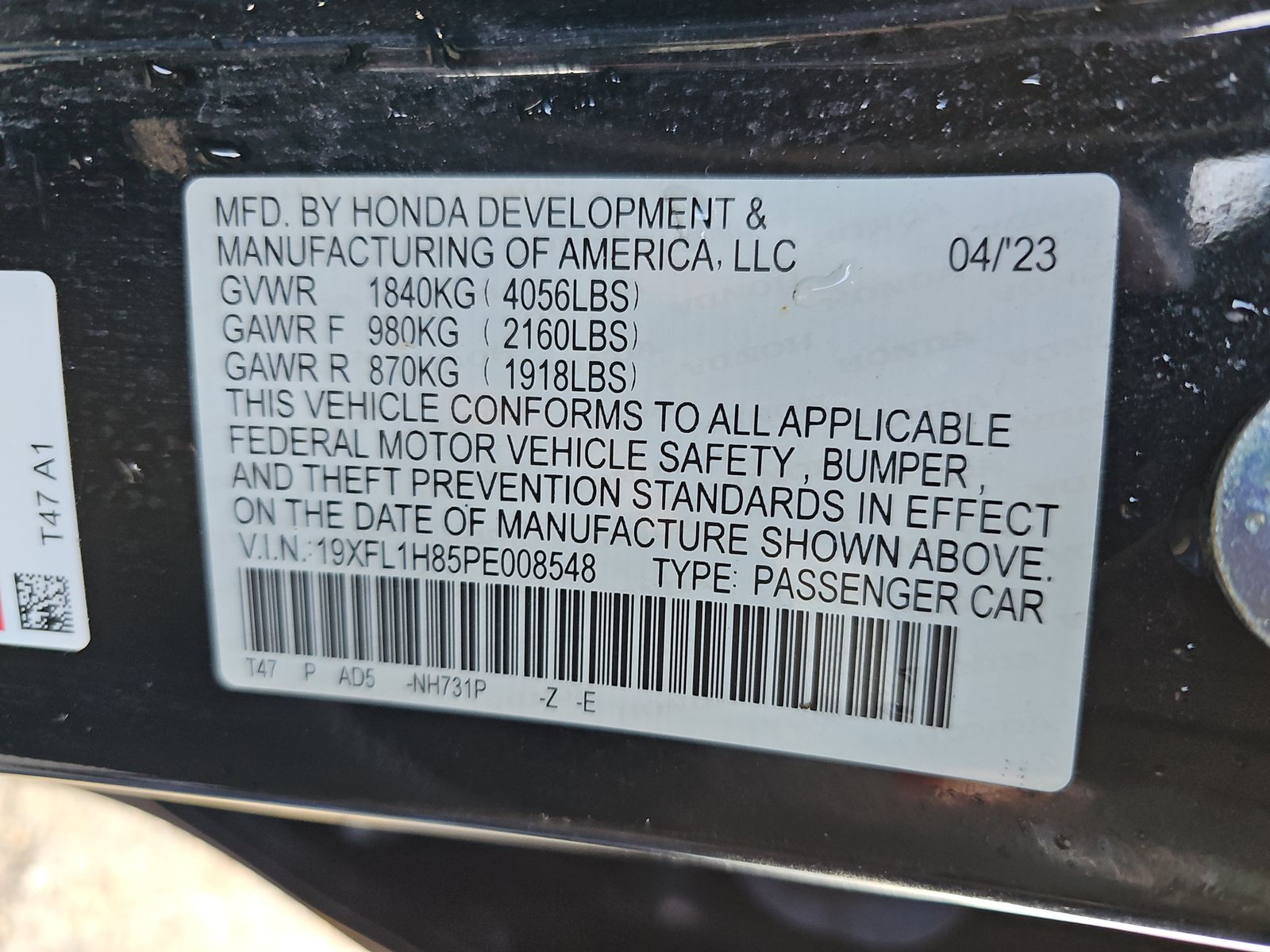 2023 Honda Civic Sport Touring FWD