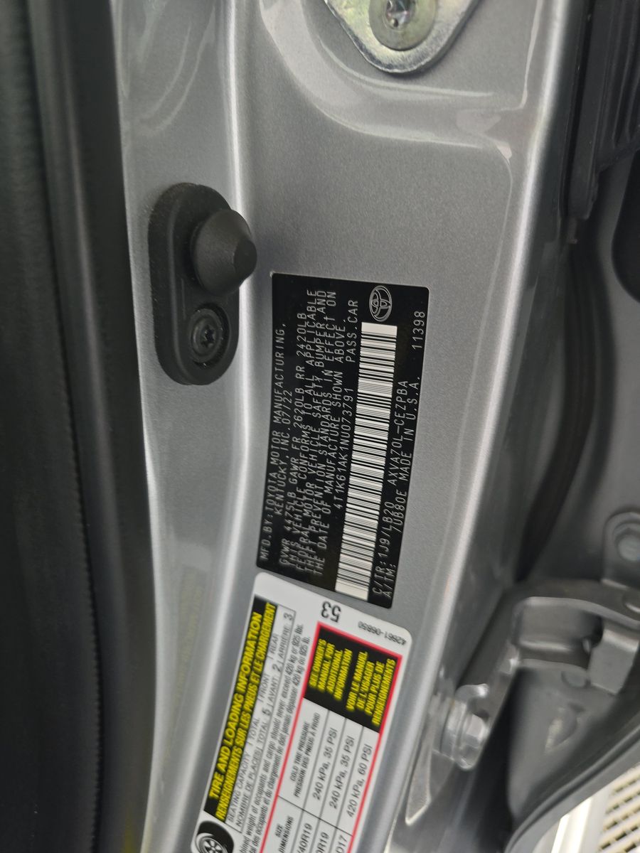 2022 Toyota Camry XSE FWD