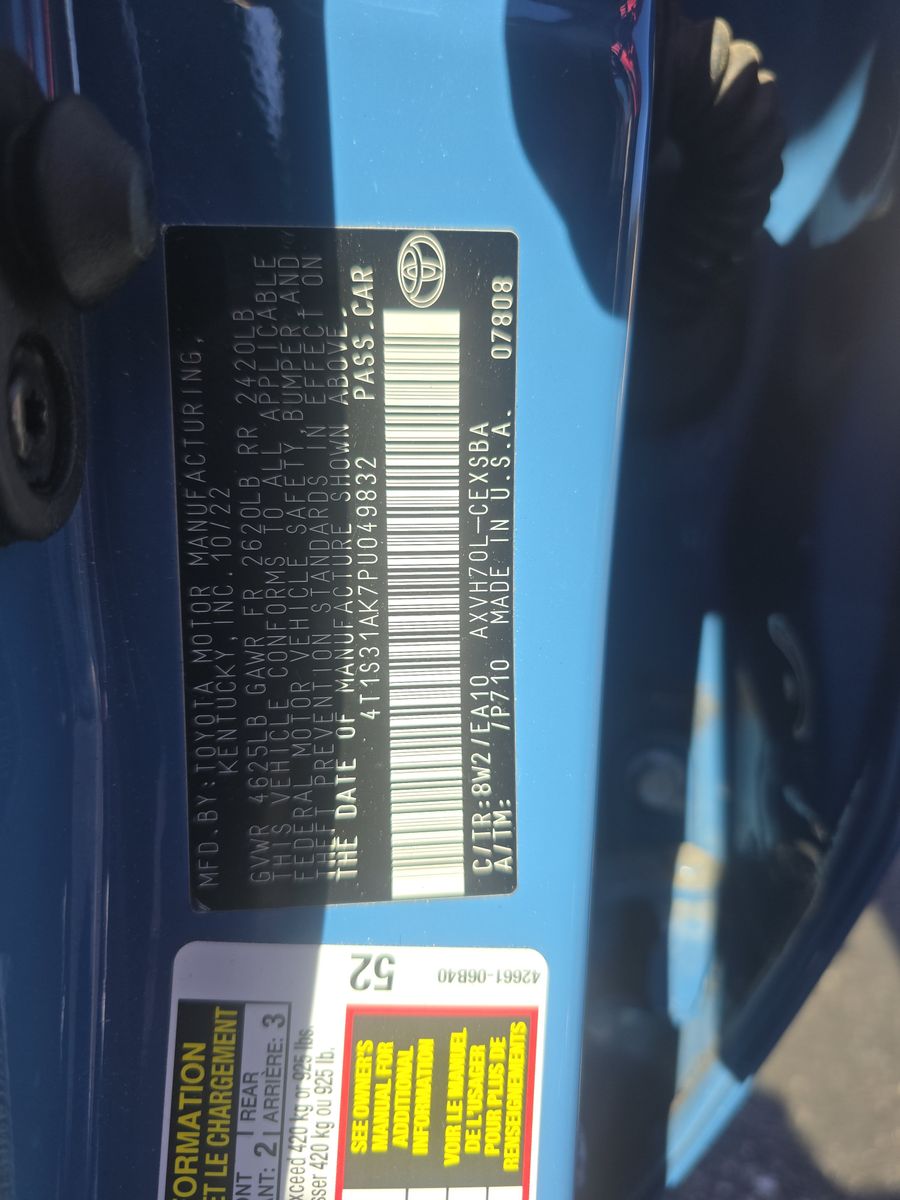 2023 Toyota Camry Hybrid SE FWD