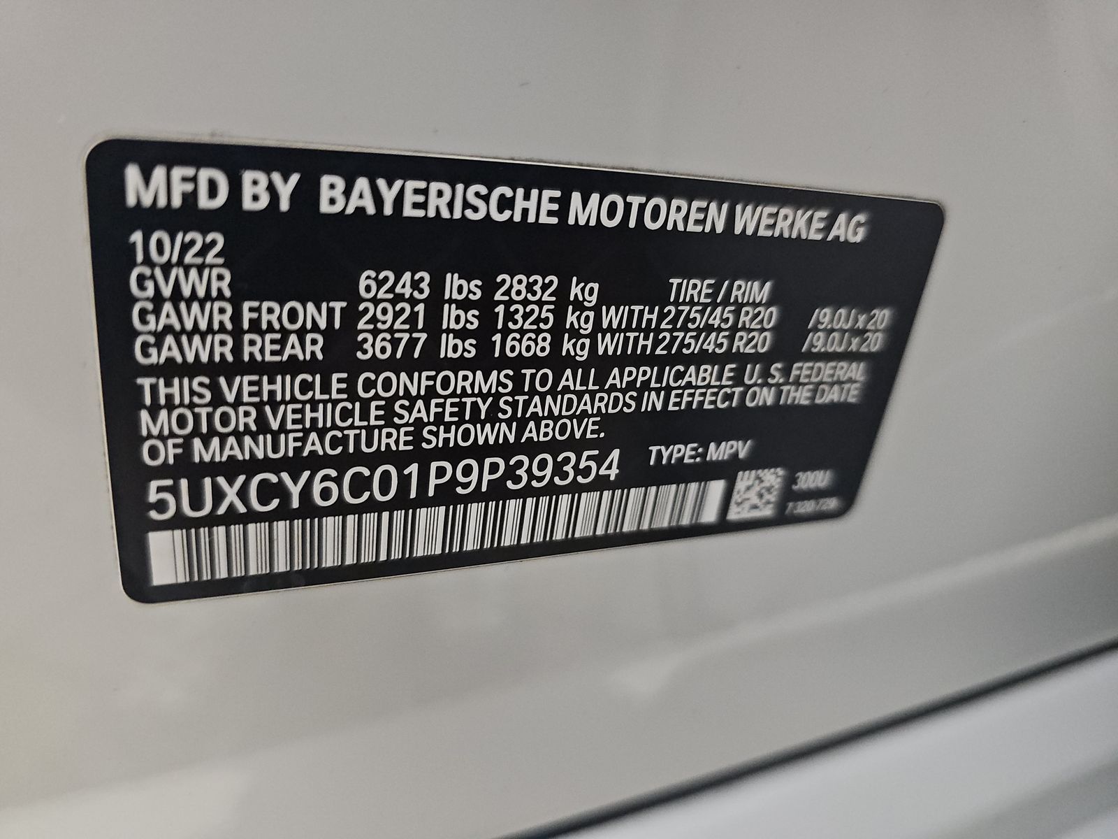 2023 BMW X6 xDrive40i AWD