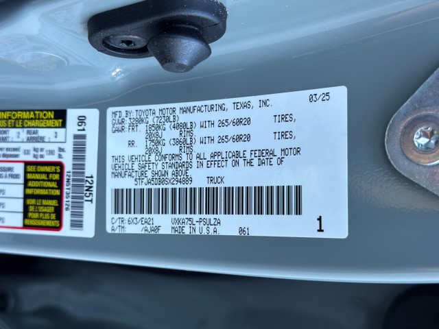 2025 Toyota Tundra Limited AWD