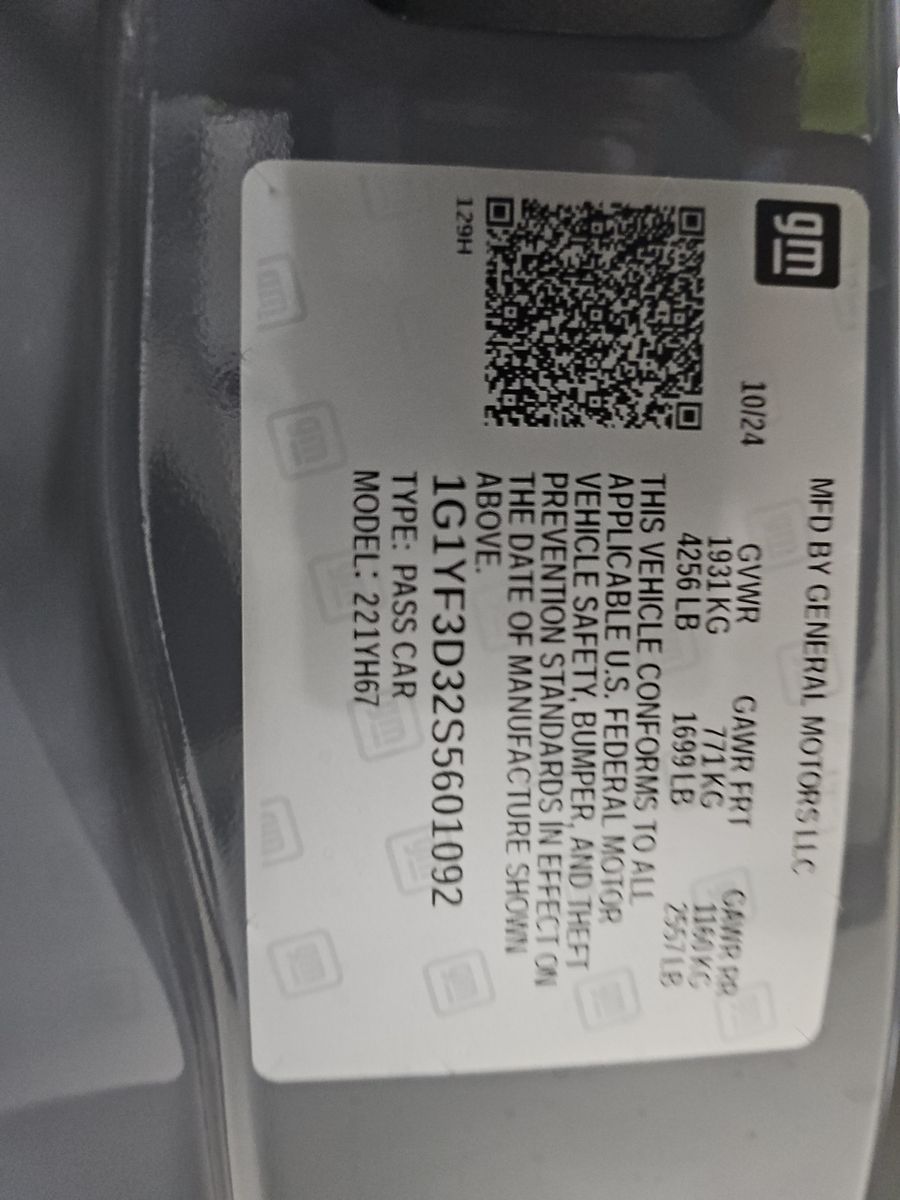 2025 Chevrolet Corvette Z06 RWD