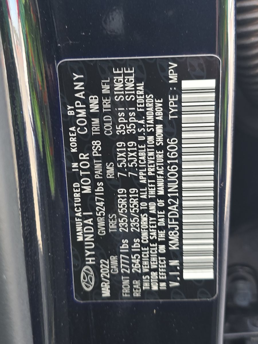 2022 Hyundai Tucson Plug-In Hybrid Limited AWD