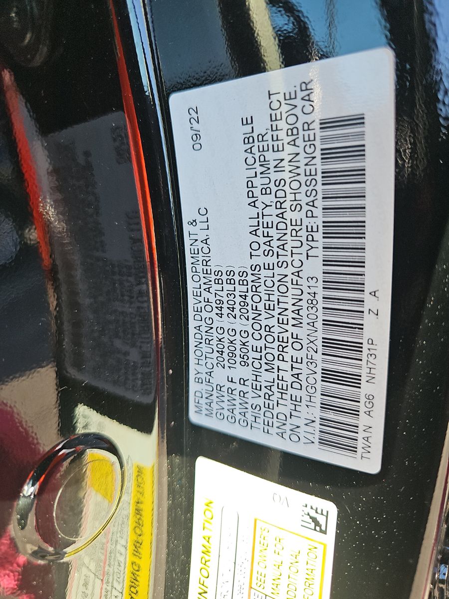 2022 Honda Accord Hybrid Sport FWD