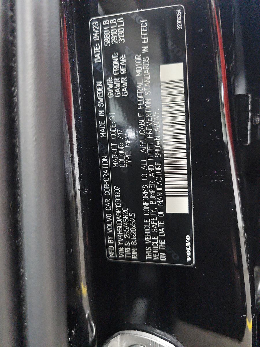 2023 Volvo XC60 Recharge T8 Ultimate AWD