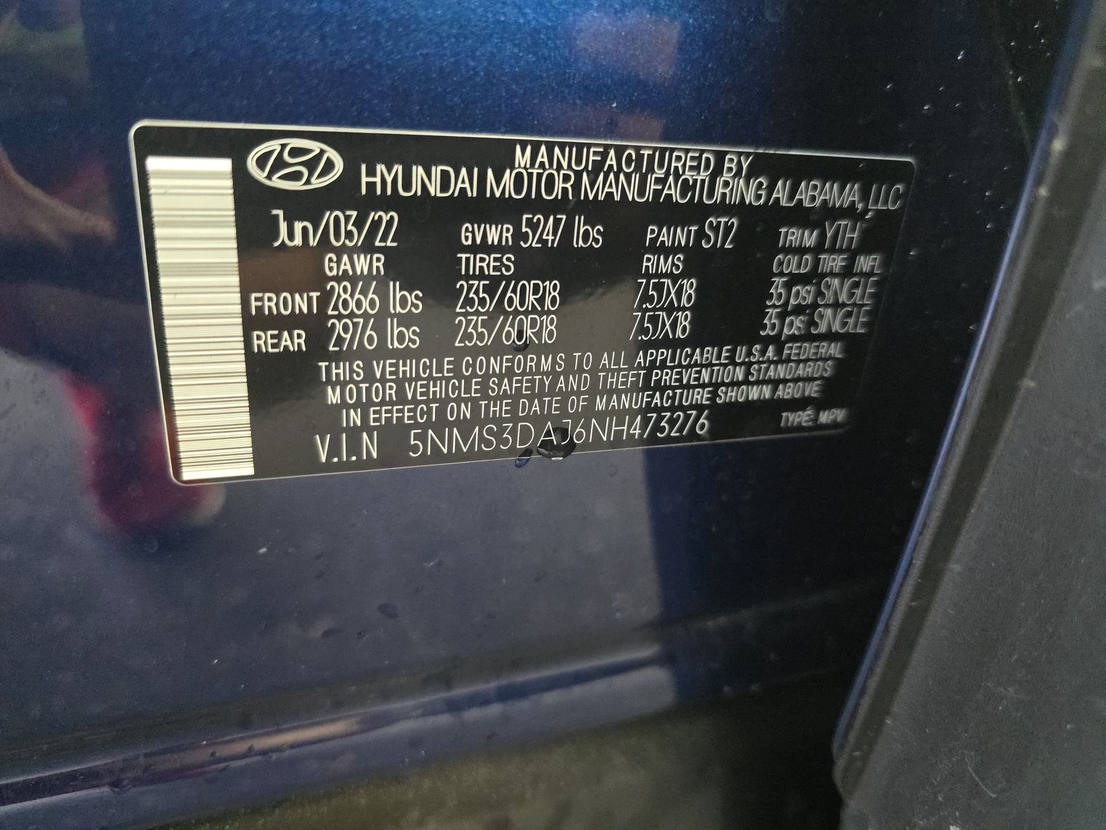 2022 Hyundai Santa Fe SEL AWD