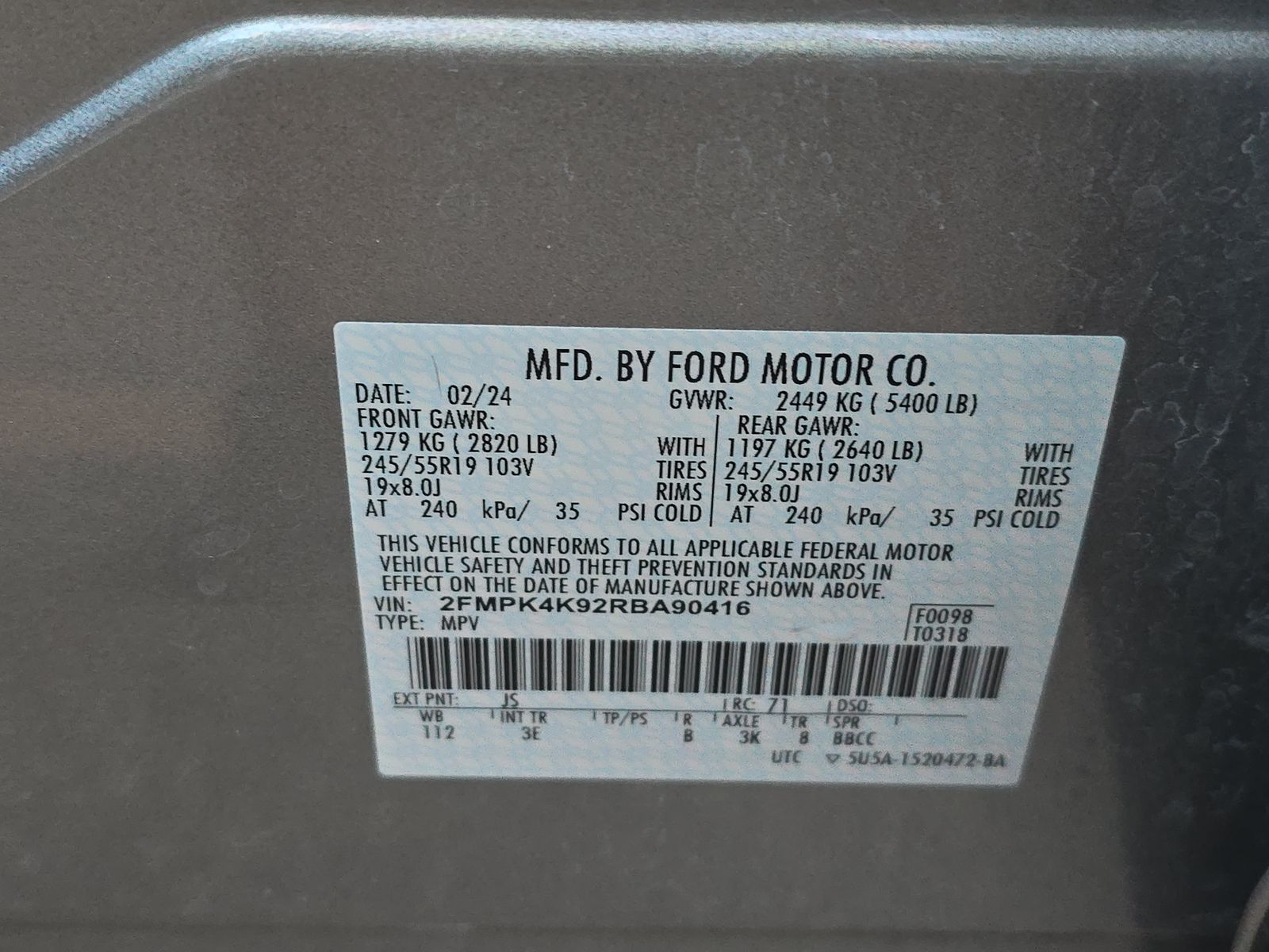 2024 Ford Edge Titanium AWD