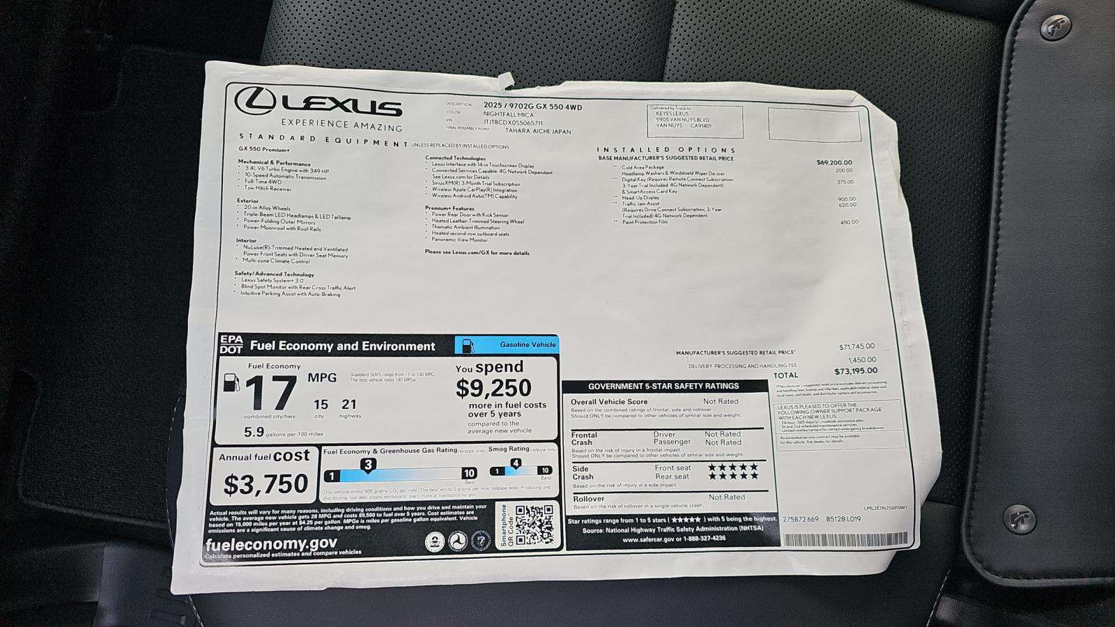 2025 Lexus GX GX 550 Premium AWD