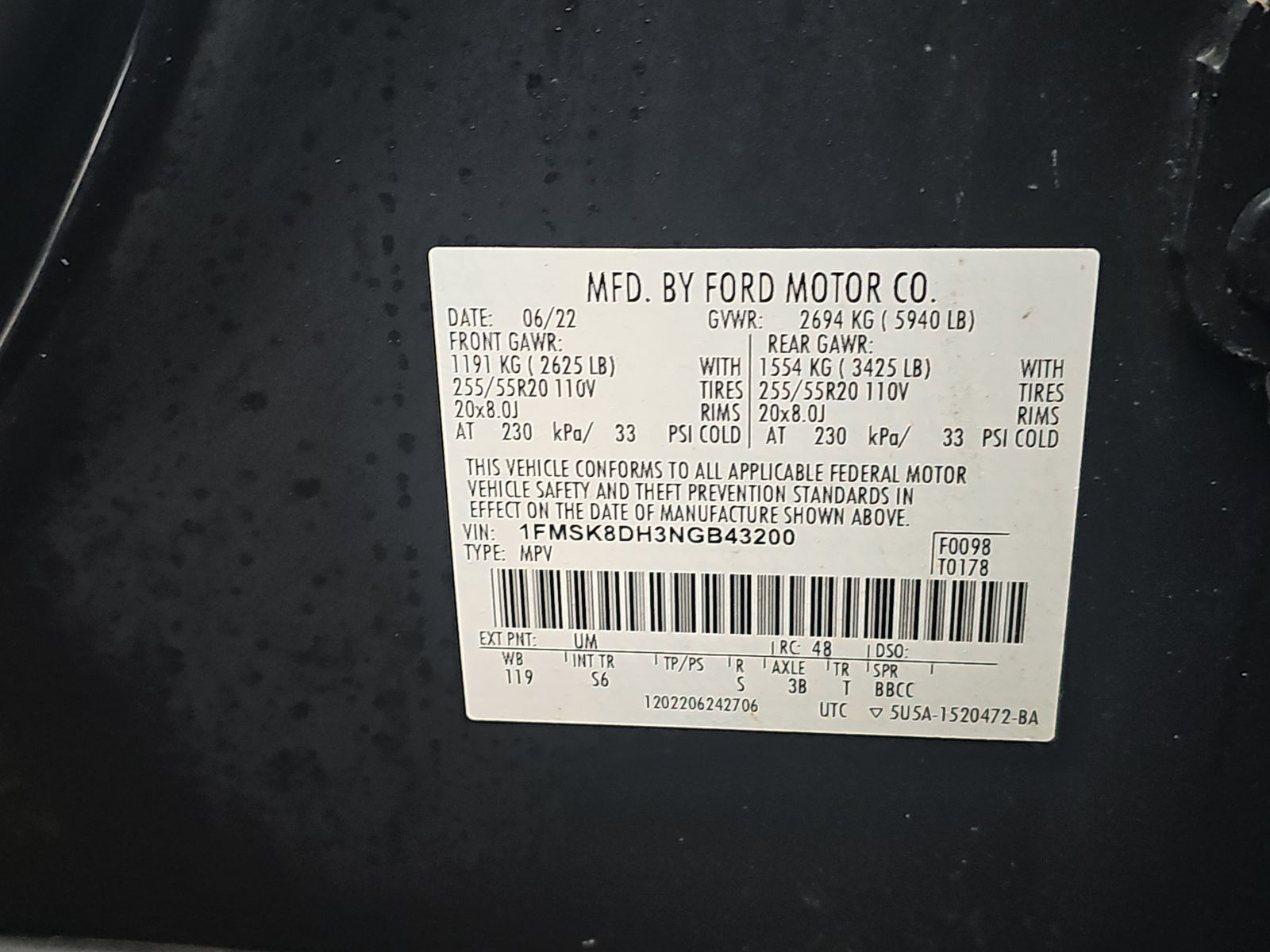 2022 Ford Explorer XLT AWD