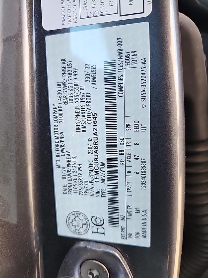 2024 Ford Escape Platinum AWD