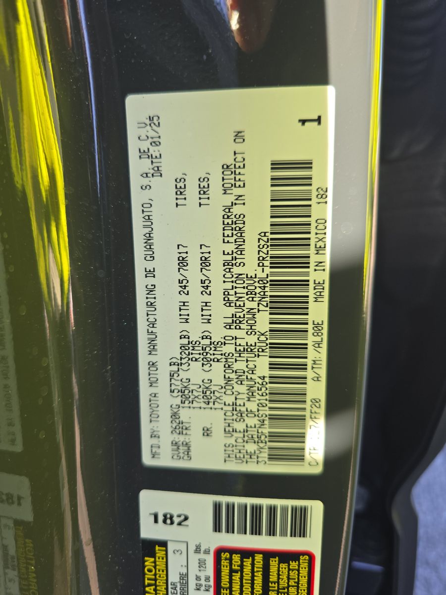 2025 Toyota Tacoma SR5 RWD