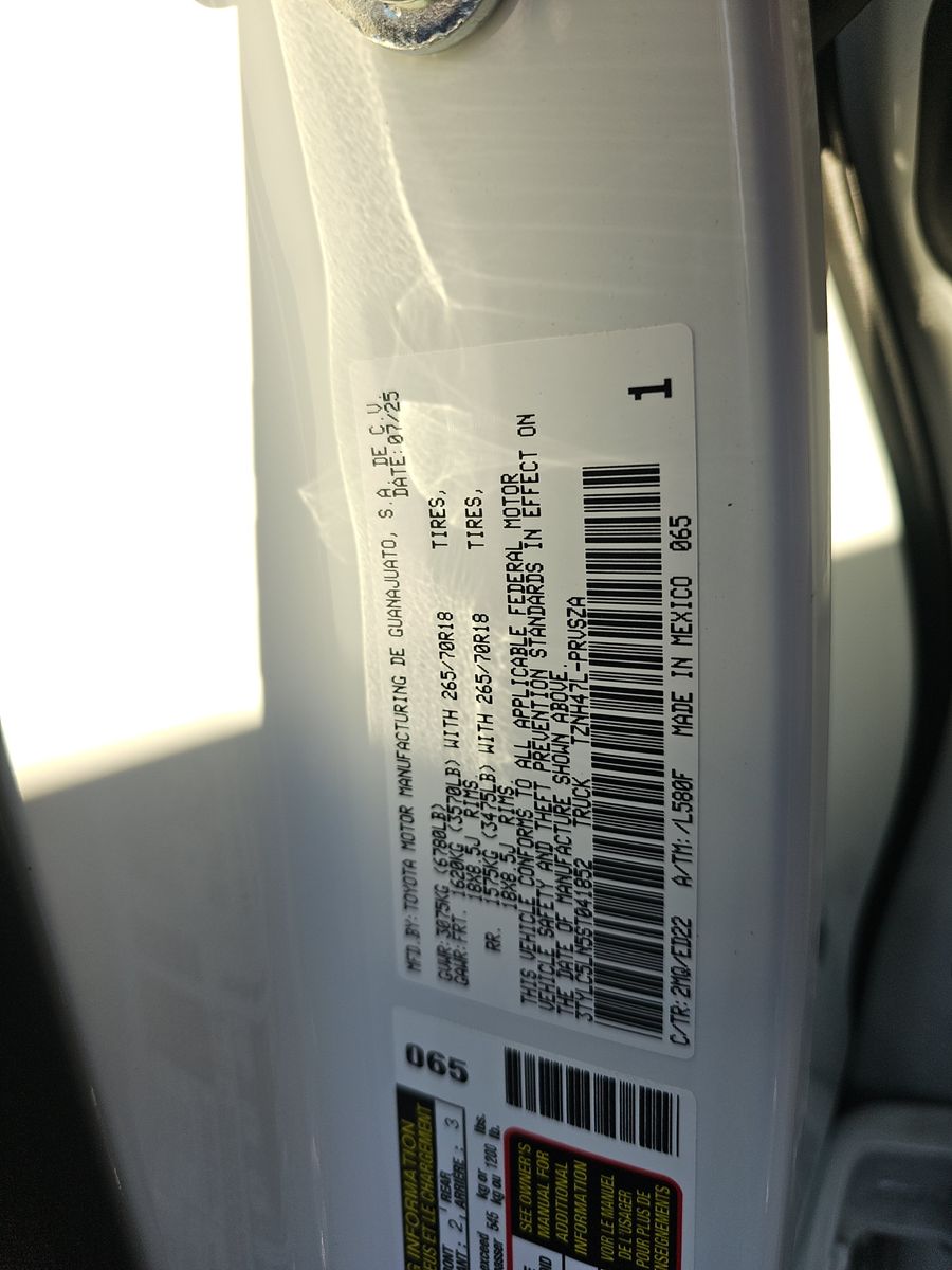 2025 Toyota Tacoma Hybrid TRD Pro AWD