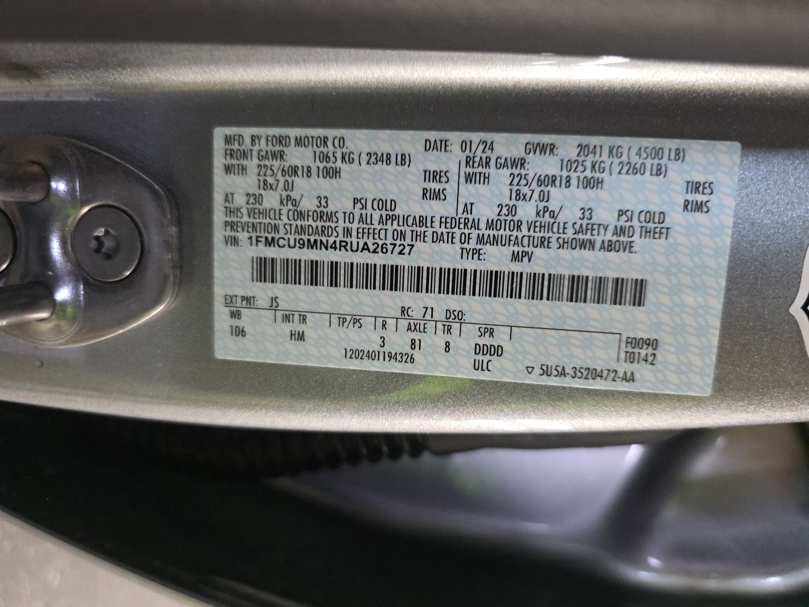 2024 Ford Escape ST-Line AWD