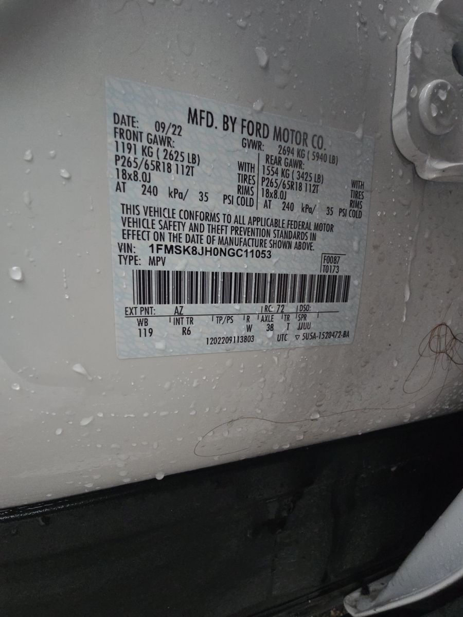 2022 Ford Explorer Timberline AWD