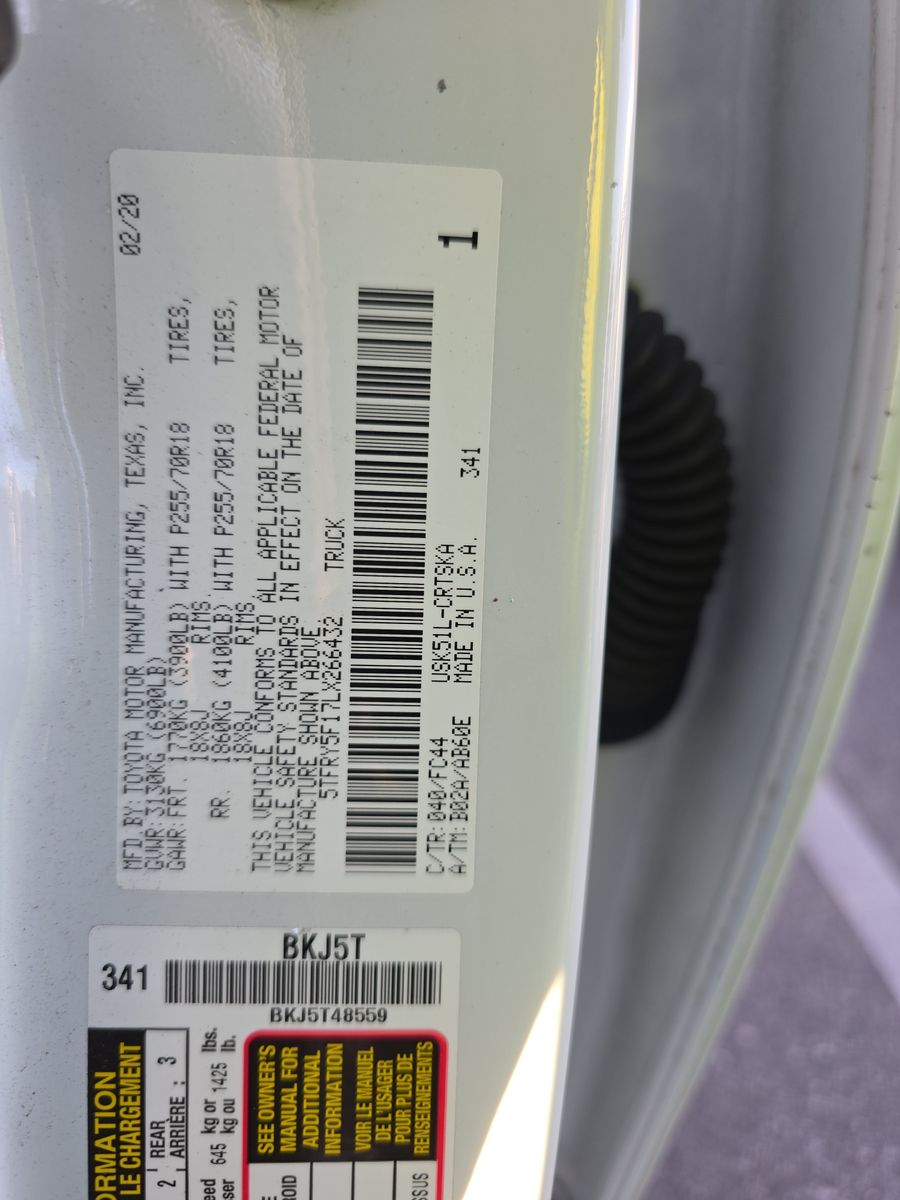 2020 Toyota Tundra SR5 RWD