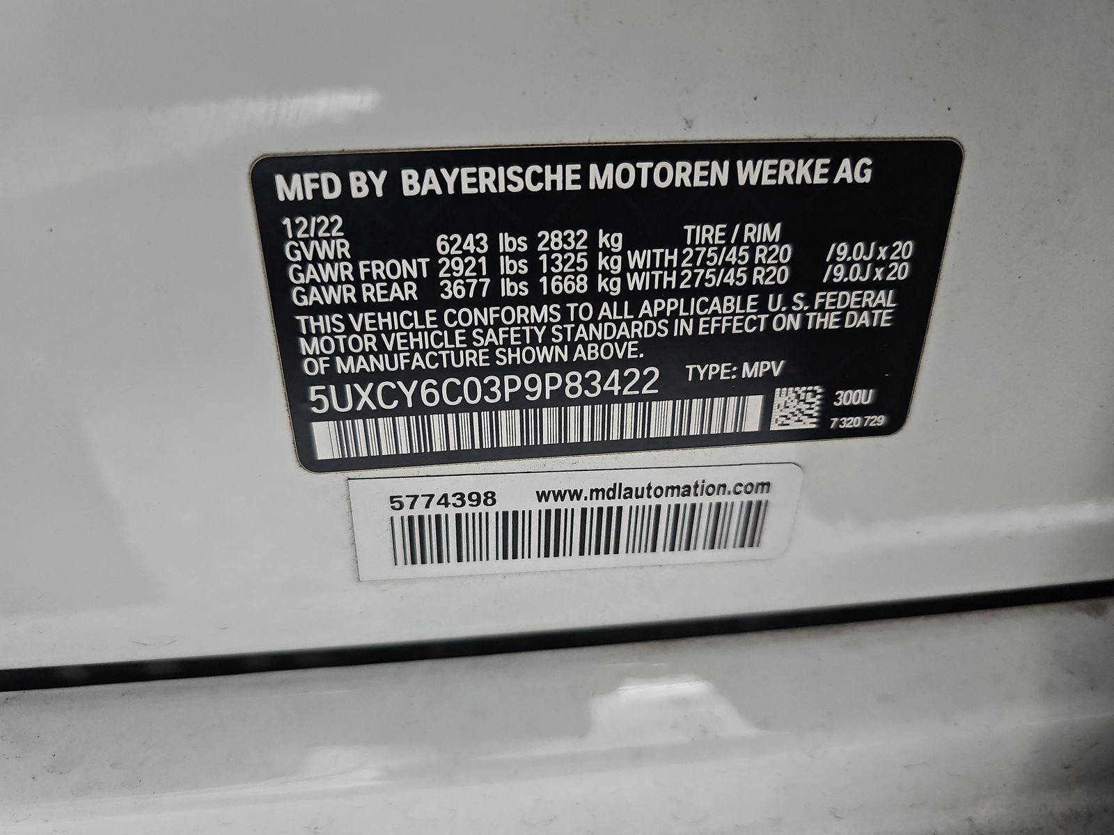 2023 BMW X6 xDrive40i AWD