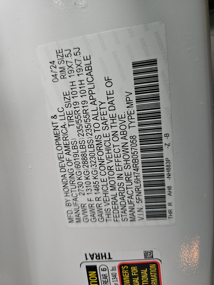 2024 Honda Odyssey Sport FWD