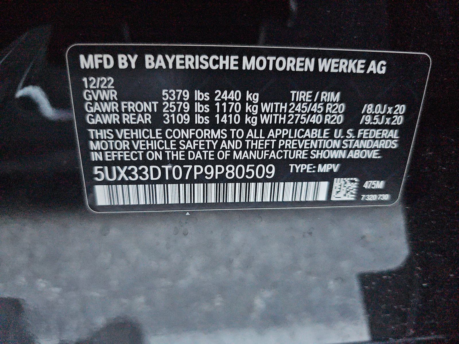 2023 BMW X4 xDrive30i AWD