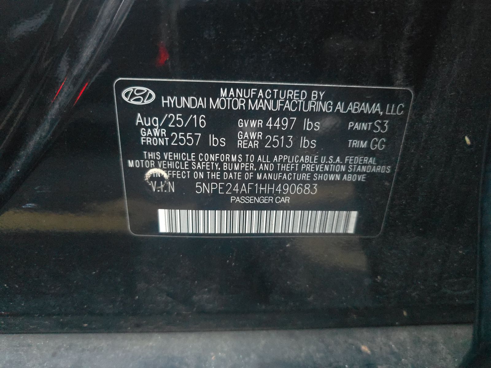 2017 Hyundai Sonata SE FWD