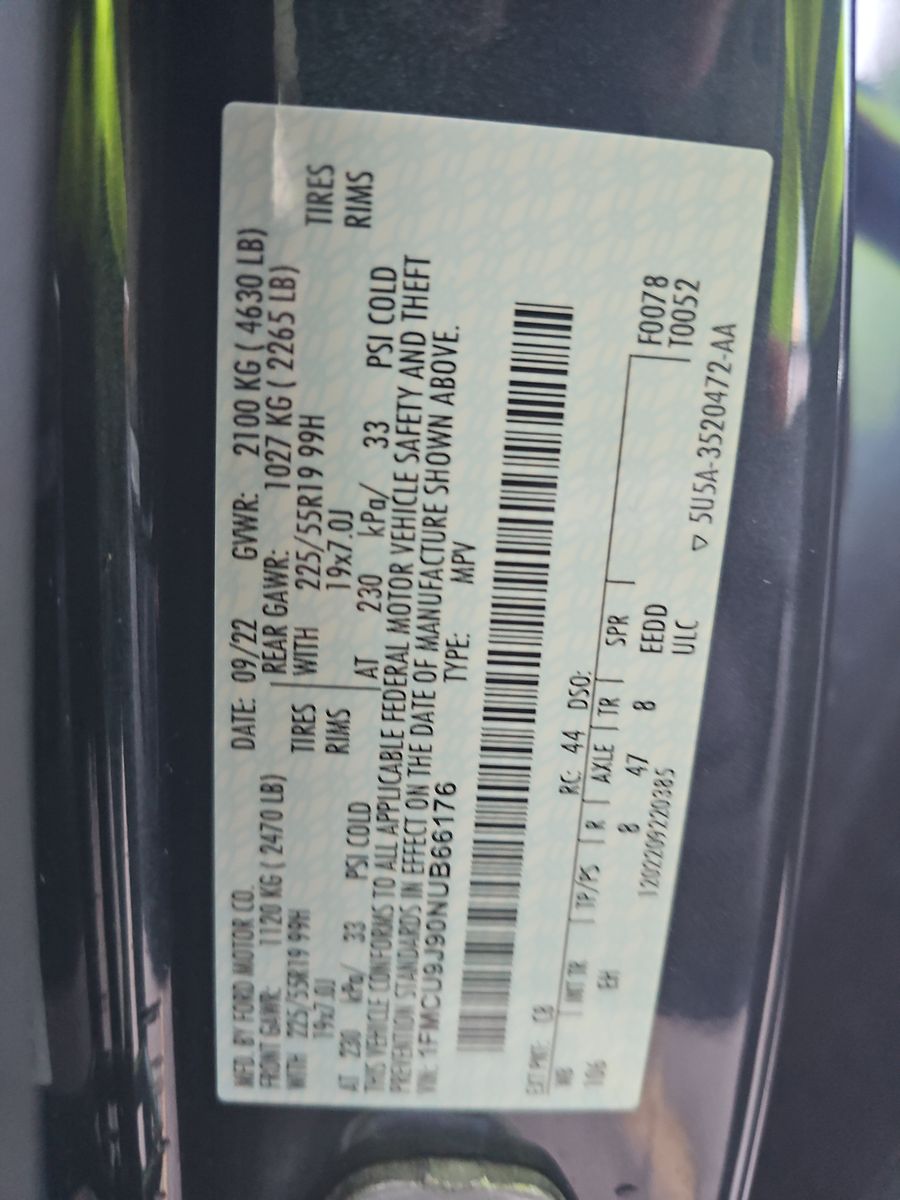 2022 Ford Escape Titanium AWD