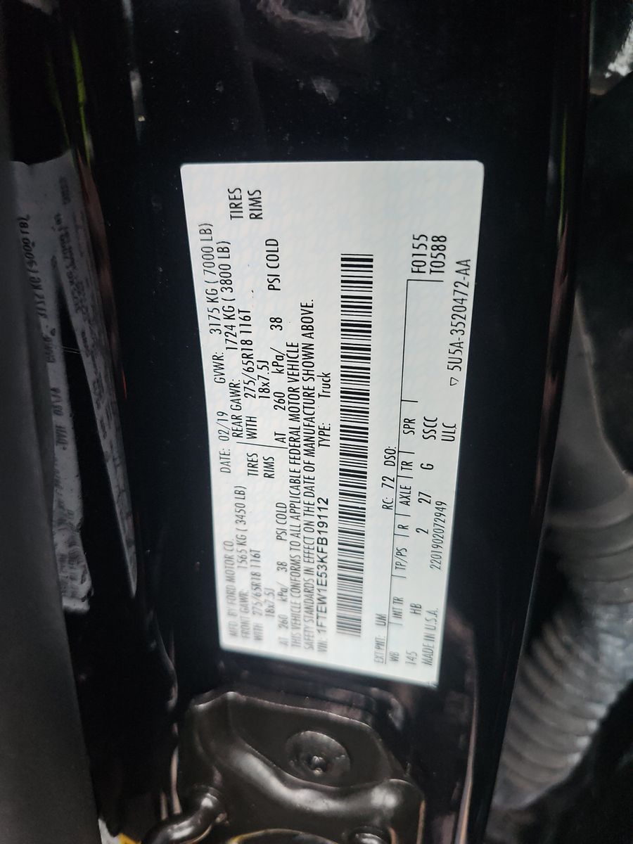 2019 Ford F-150 Lariat AWD