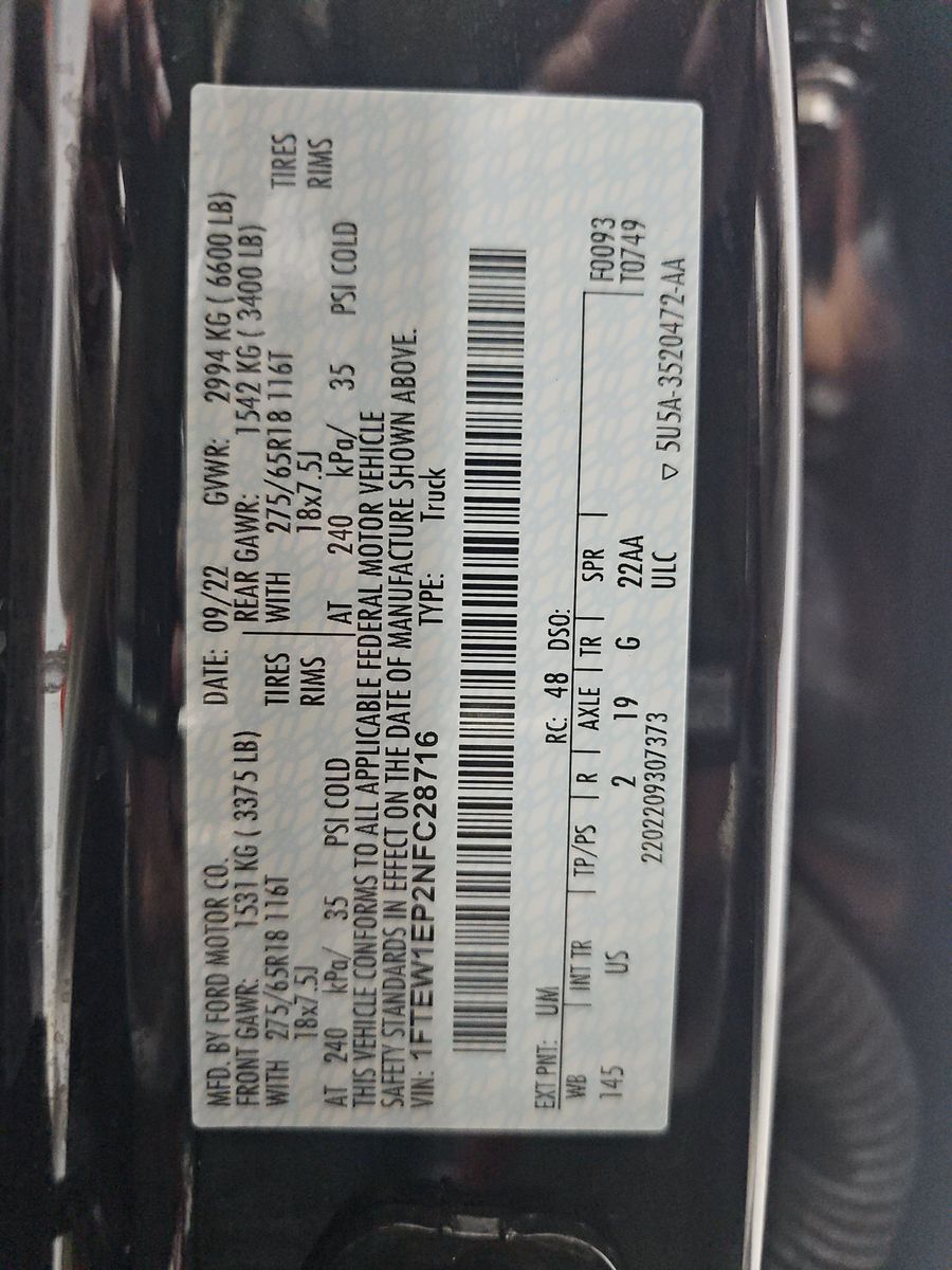 2022 Ford F-150 XLT AWD