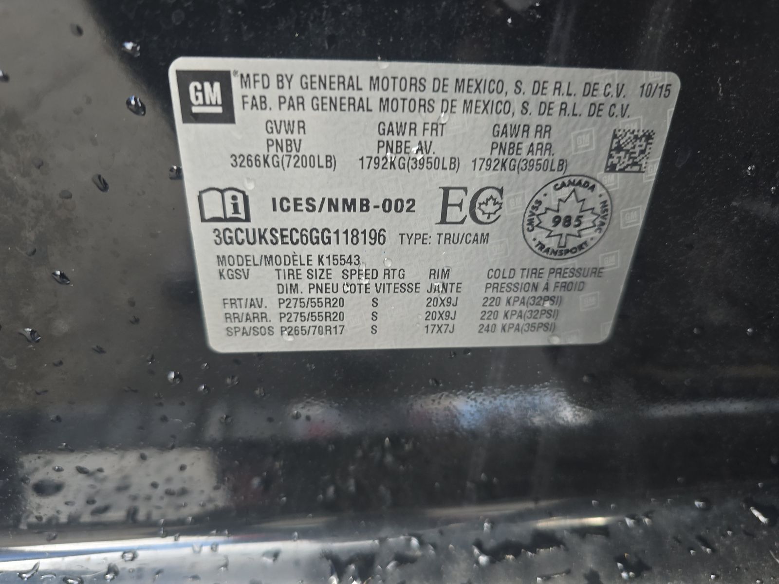 2016 Chevrolet Silverado 1500 LTZ AWD