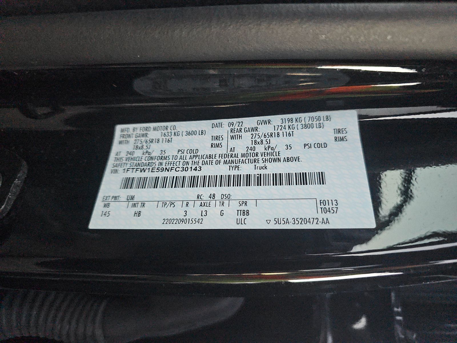 2022 Ford F-150 Lariat AWD