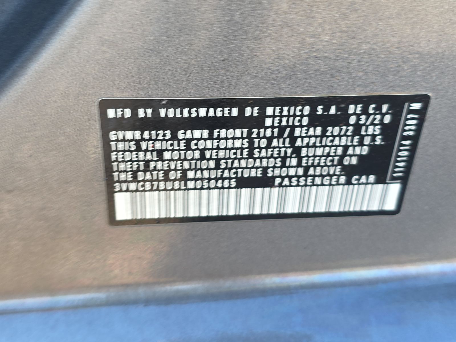 2020 Volkswagen Jetta 1.4T SE FWD