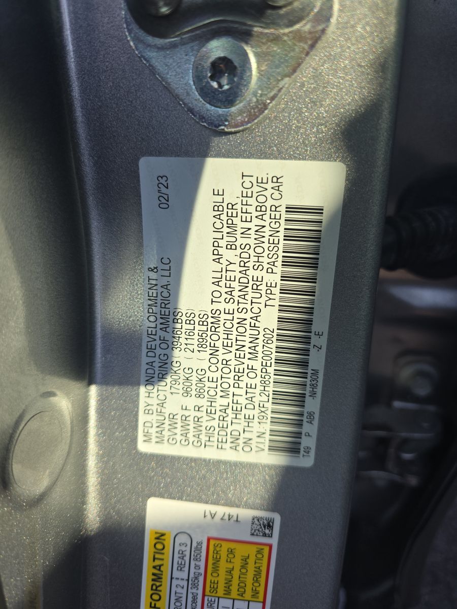 2023 Honda Civic Sport FWD