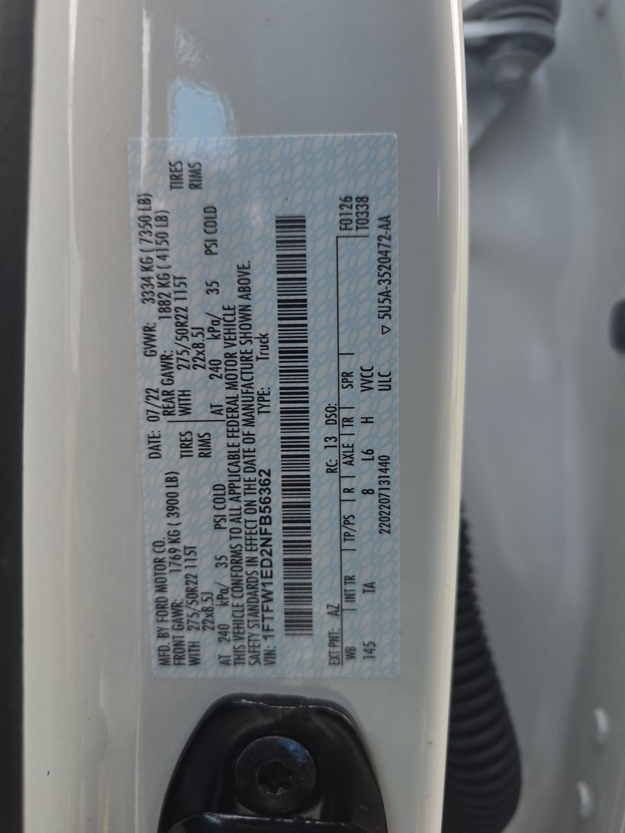 2022 Ford F-150 Hybrid Limited AWD