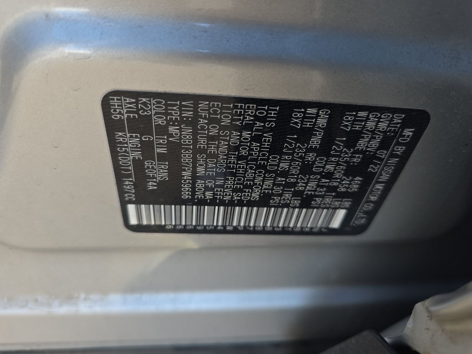 2023 Nissan Rogue SV AWD