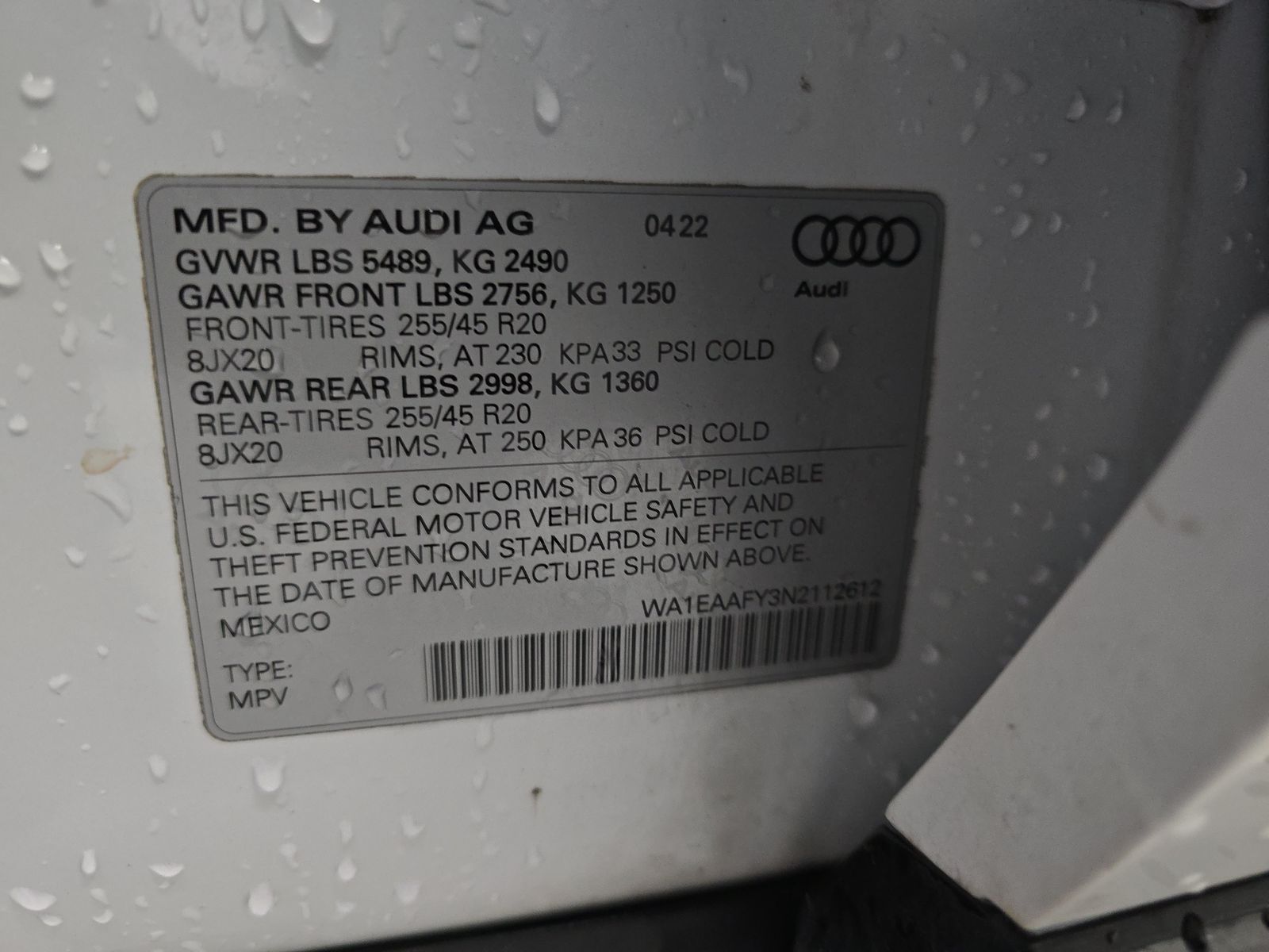 2022 Audi Q5 S line Premium Plus AWD