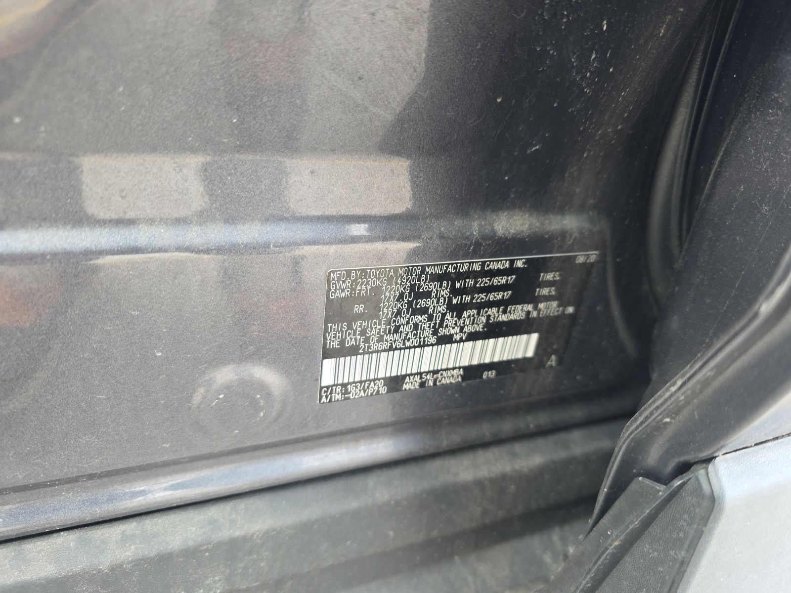 2020 Toyota RAV4 Hybrid XLE AWD