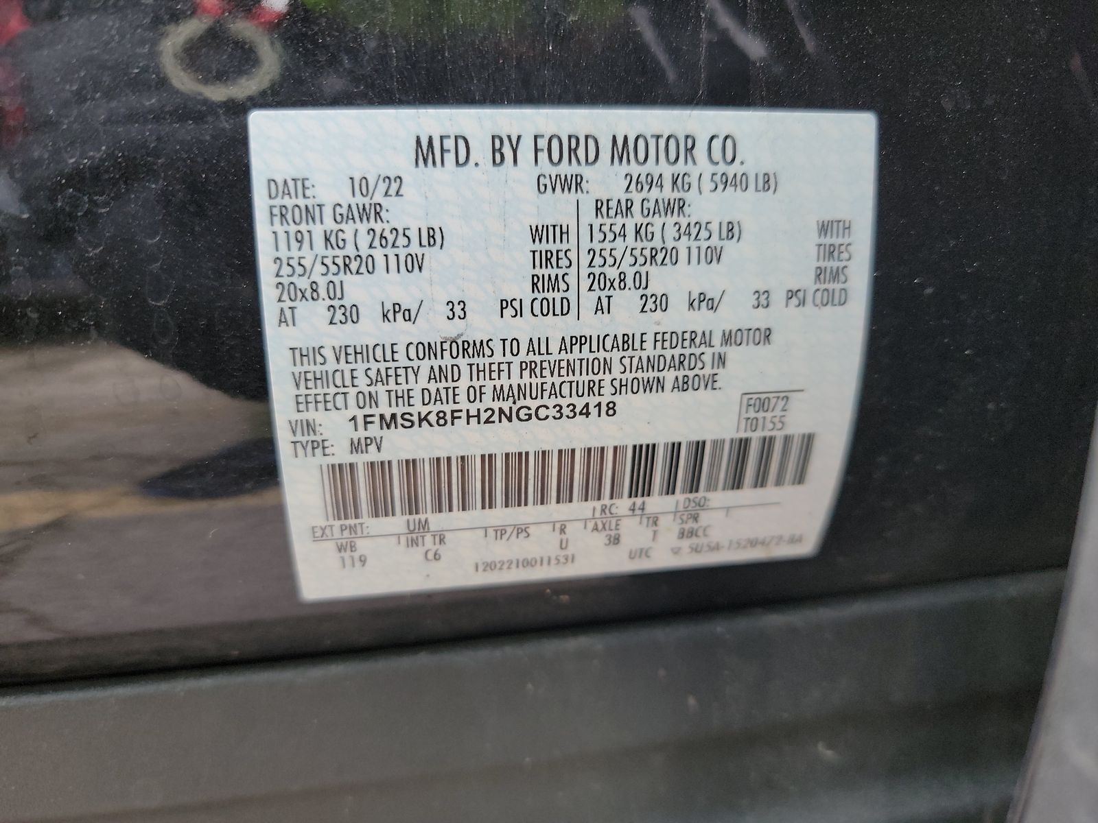 2022 Ford Explorer Limited AWD