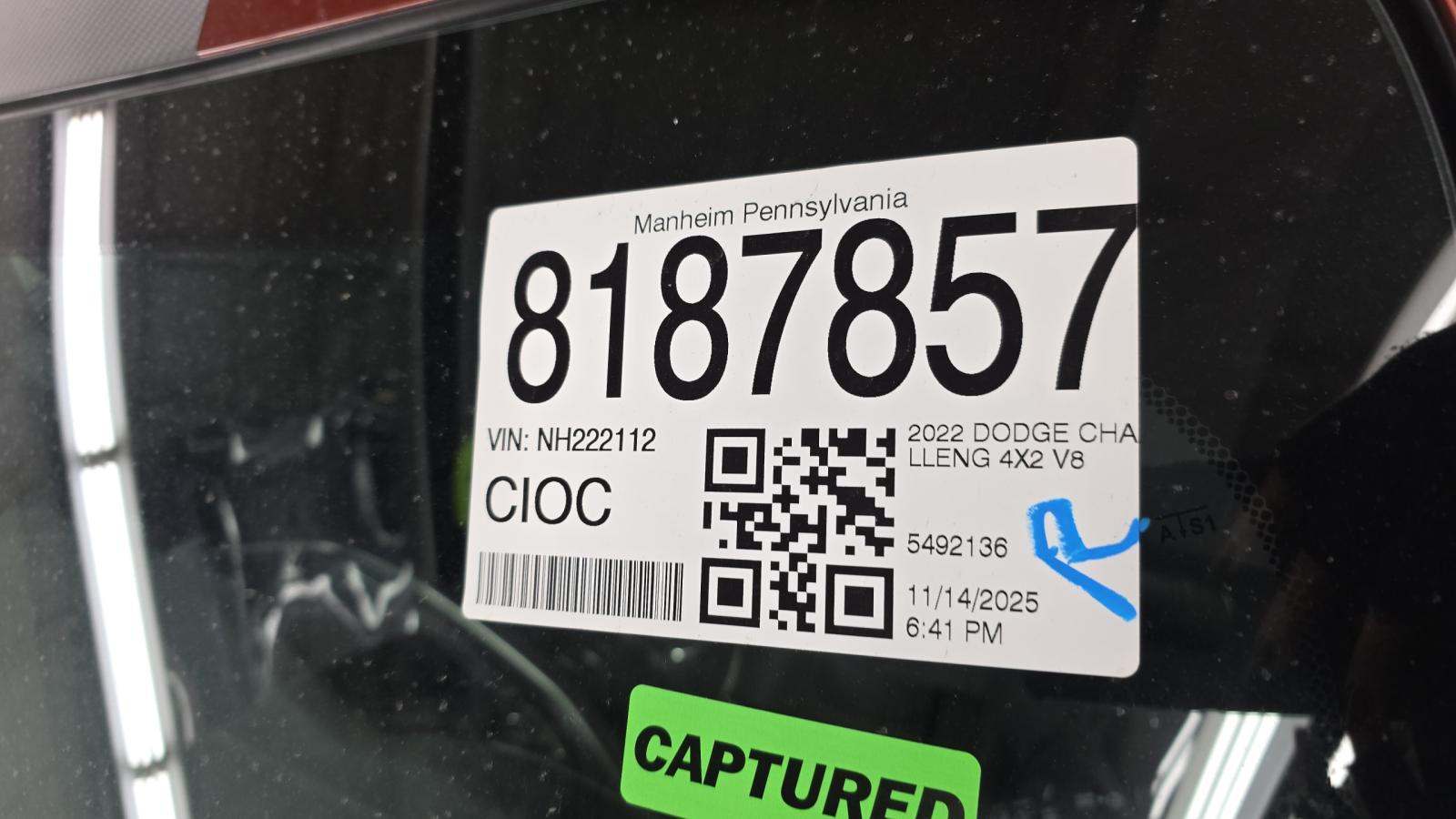 2022 Dodge Challenger SRT Hellcat Redeye RWD