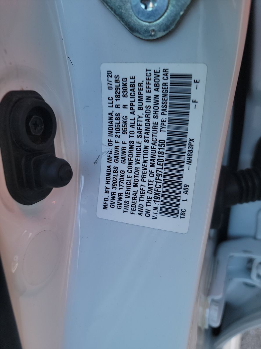 2020 Honda Civic Touring FWD