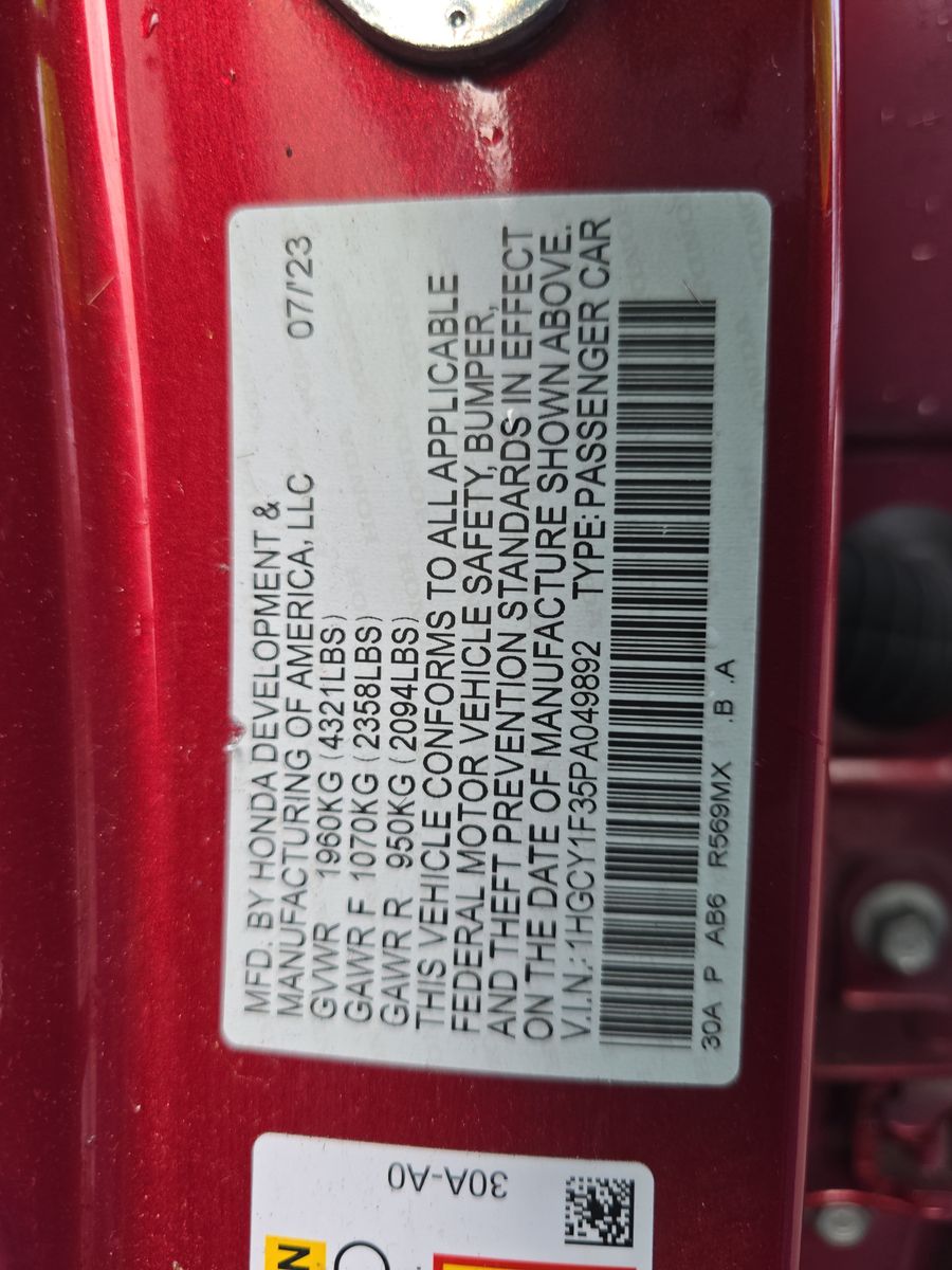 2023 Honda Accord EX FWD