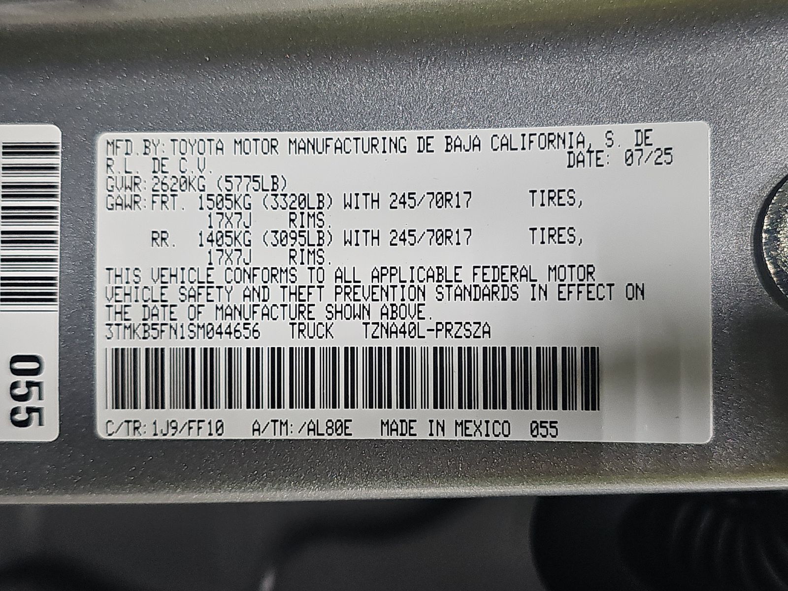 2025 Toyota Tacoma SR5 RWD