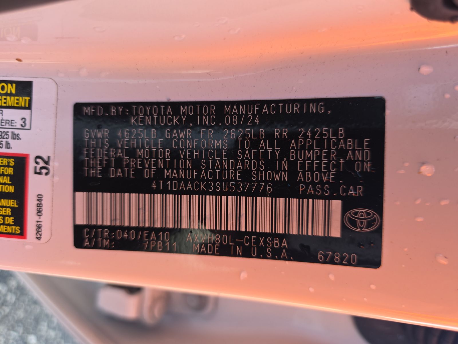 2025 Toyota Camry SE FWD