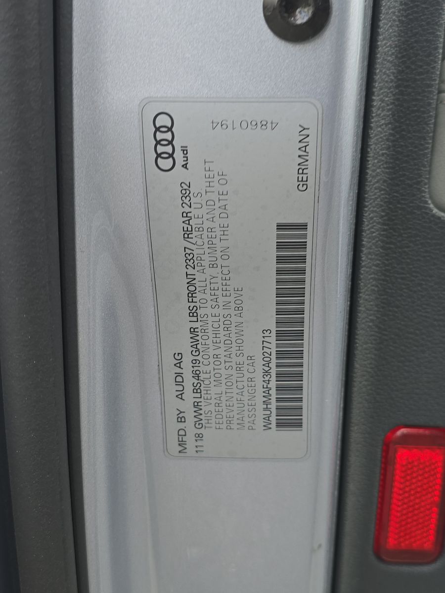 2019 Audi A4 Premium Plus FWD