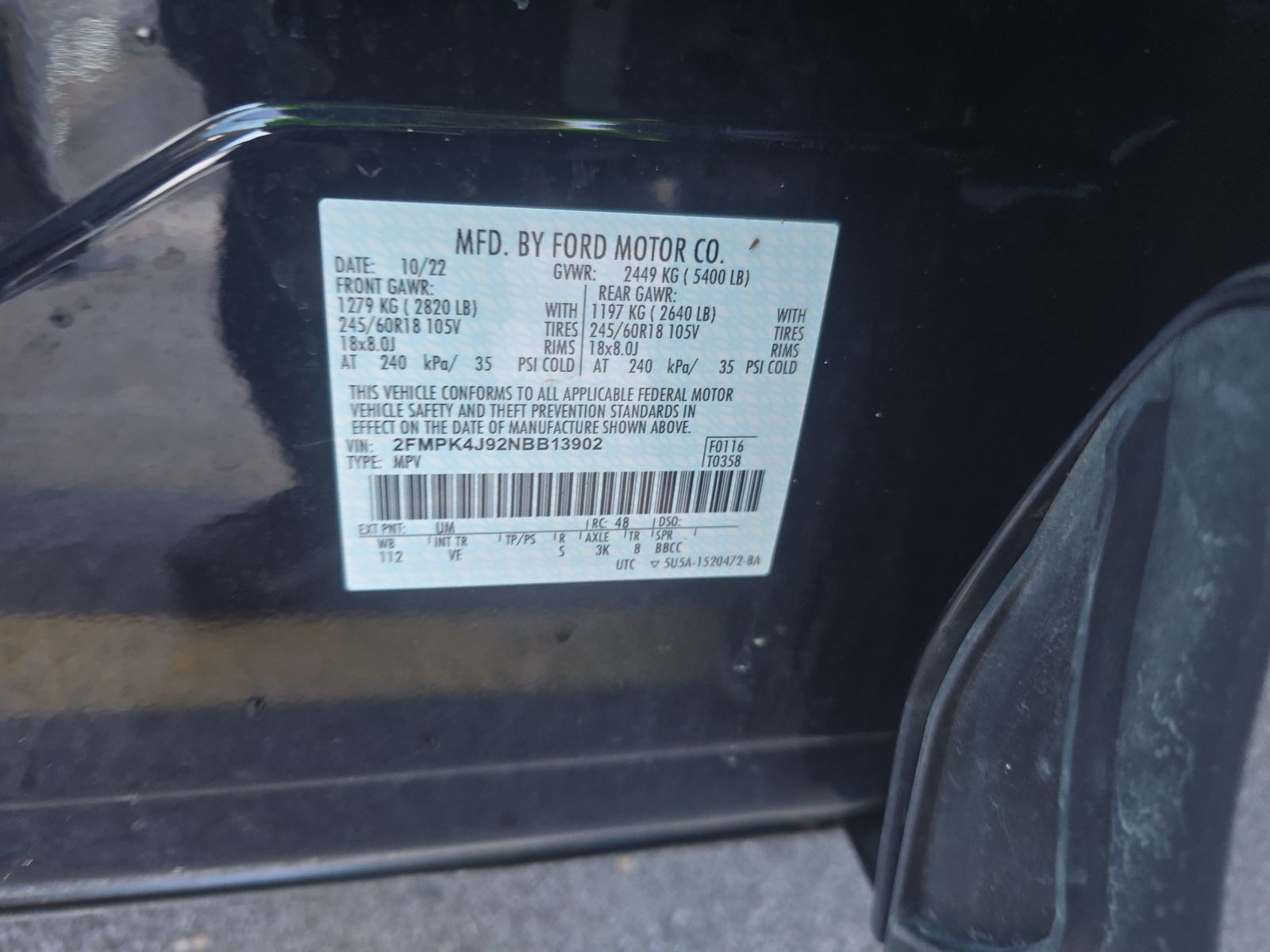 2022 Ford Edge SEL AWD