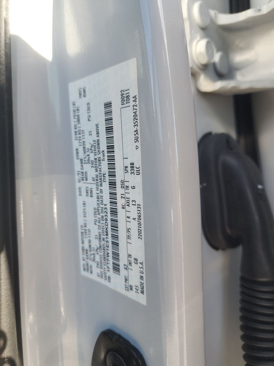 2021 Ford F-150 XL AWD