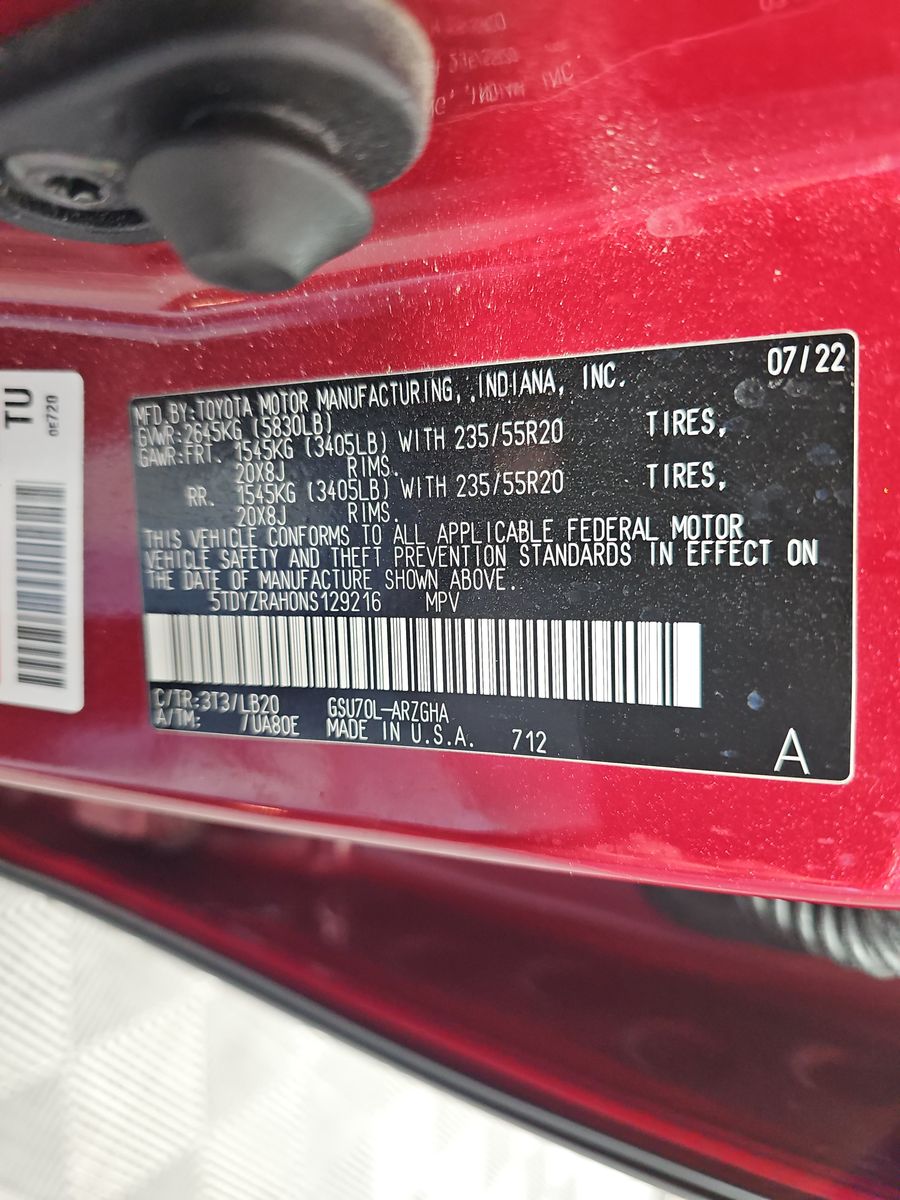 2022 Toyota Highlander Limited FWD