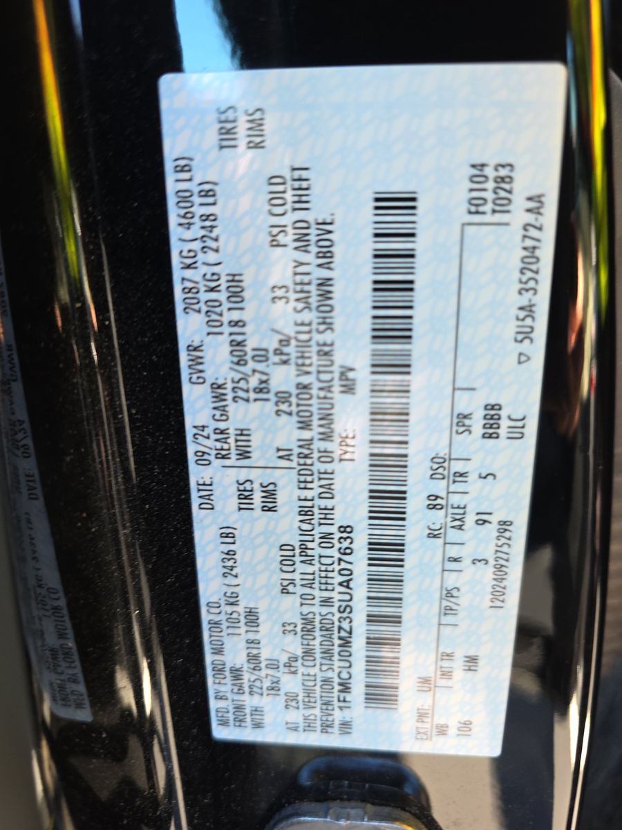 2025 Ford Escape Hybrid ST-Line FWD