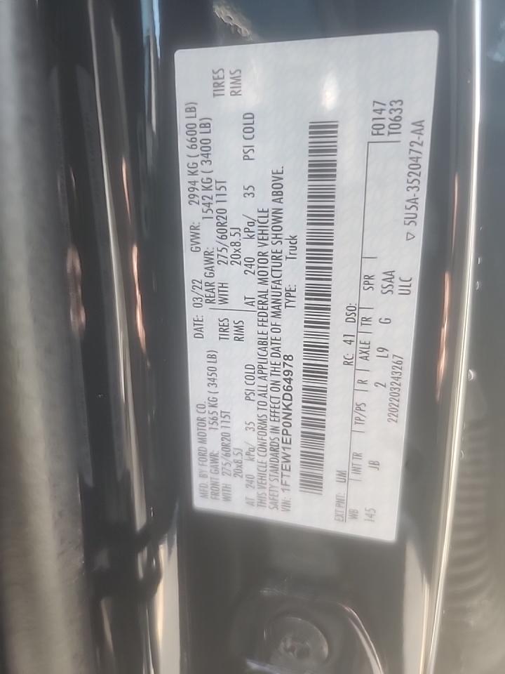 2022 Ford F-150 XL AWD