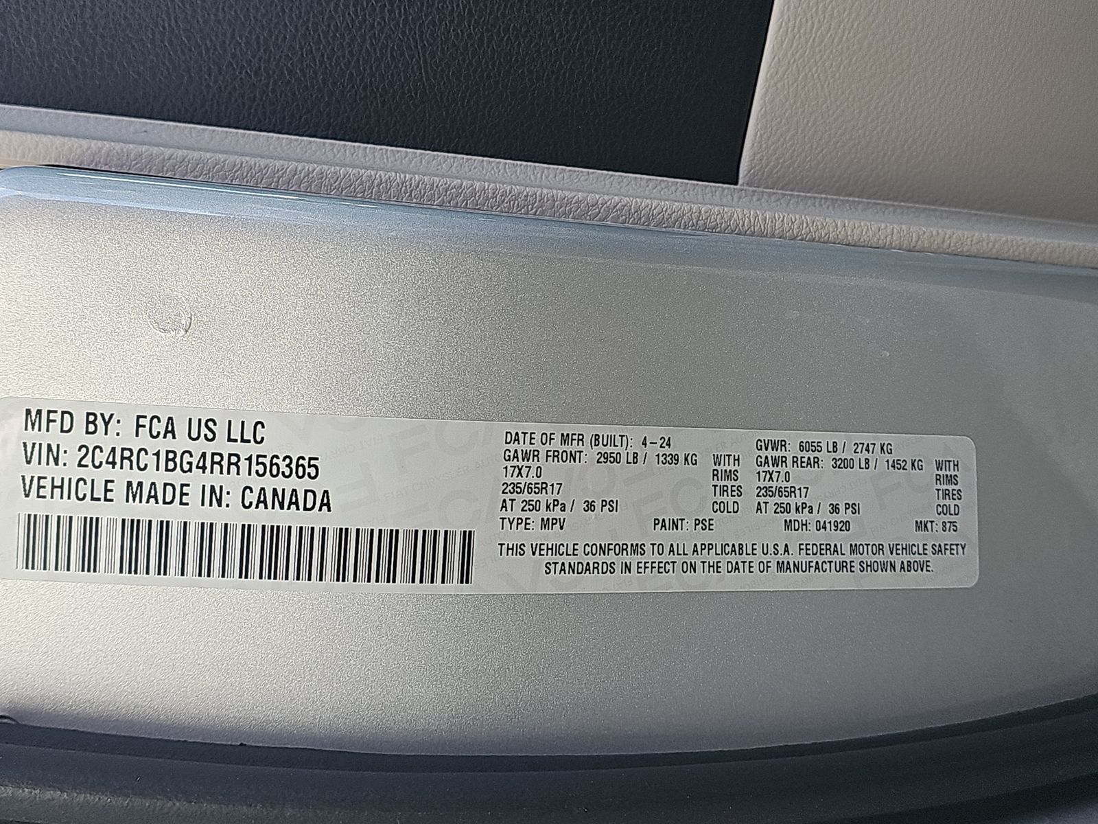 2024 Chrysler Pacifica Touring L FWD