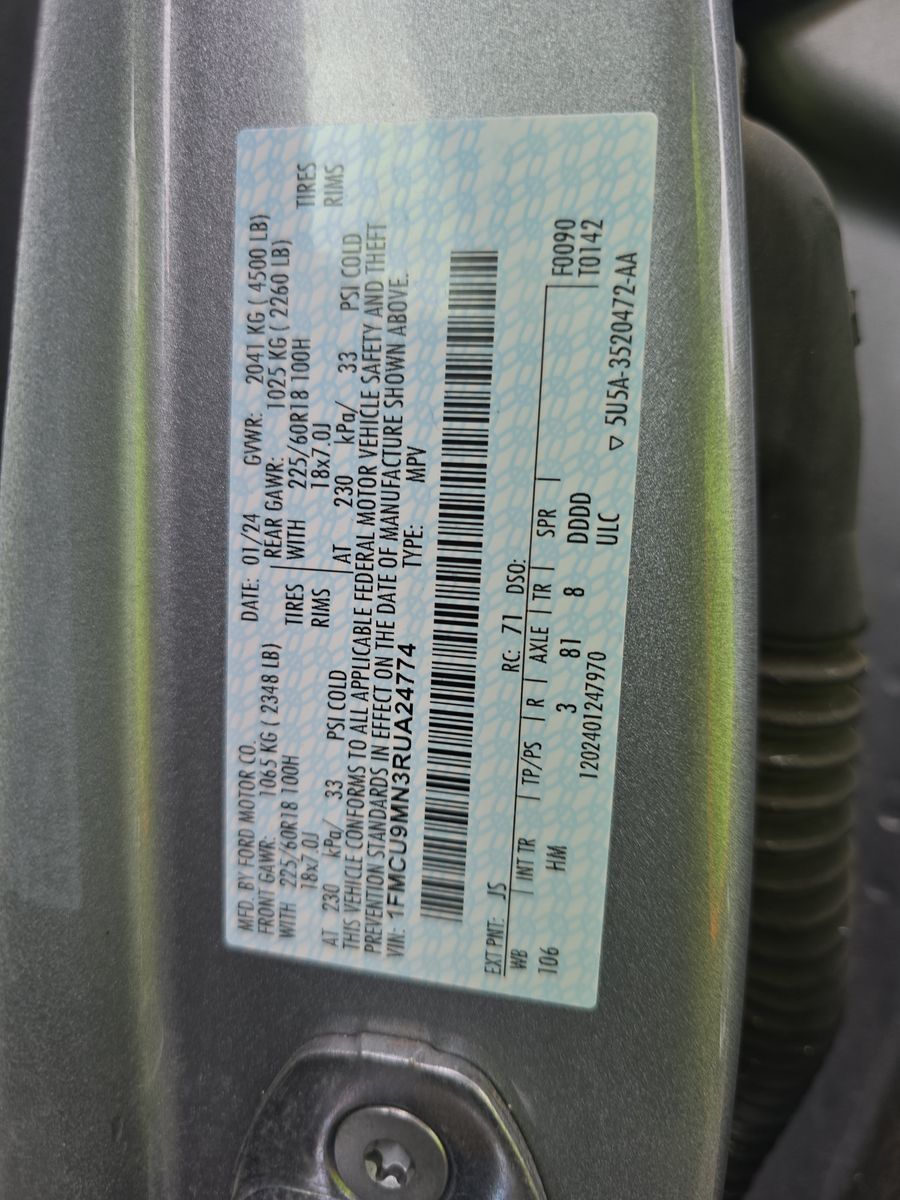 2024 Ford Escape ST-Line AWD